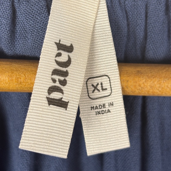 Pact  Womens Cap Sleeve Tiered Midi Dress Women XL 100% Org. Cotton Breathable - Picture 6 of 10